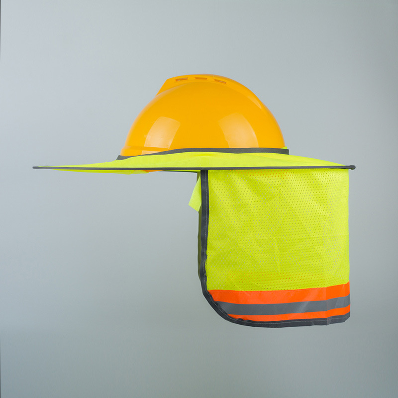 Full Brim Mesh Neck Sunshade Hard Hat