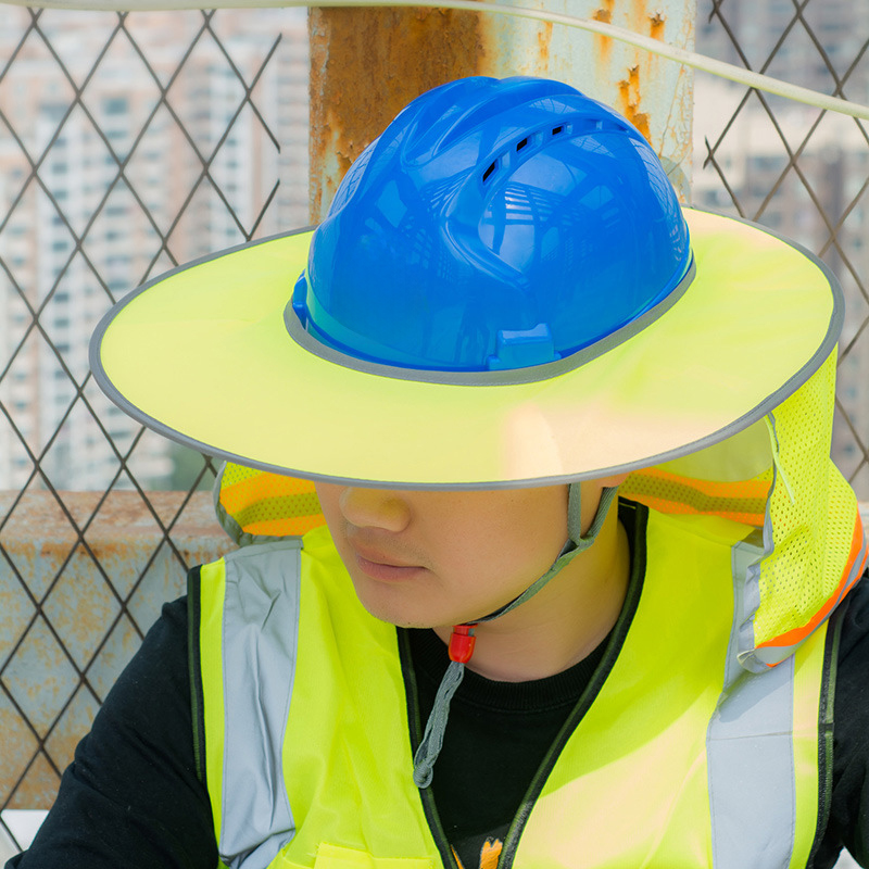 Full Brim Mesh Neck Sunshade Hard Hat3