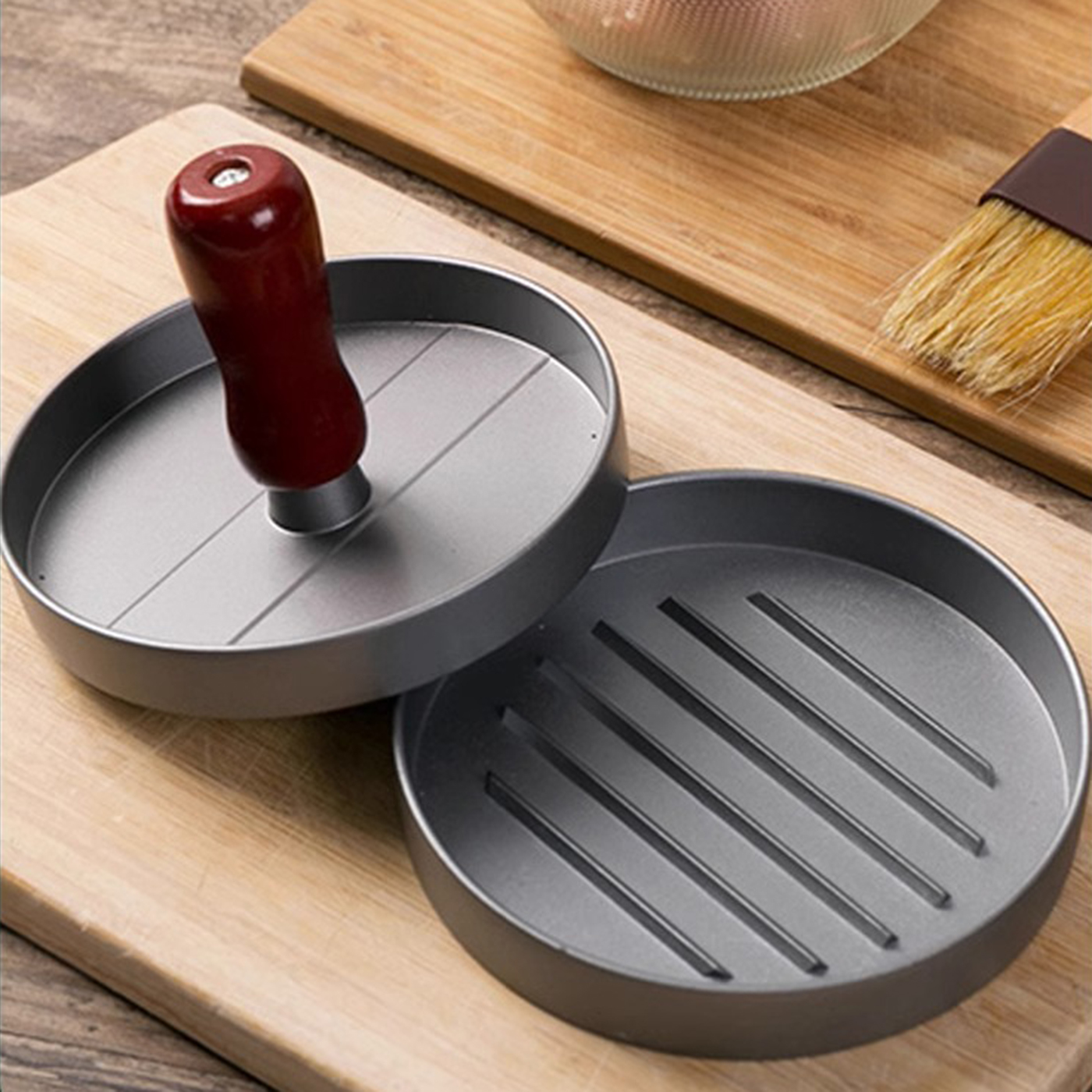 Hamburger Patty Press With Logo3