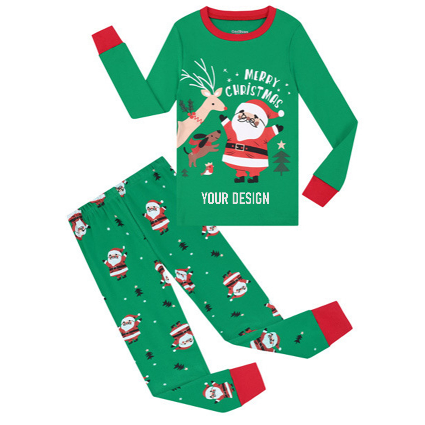Personalized Long Sleeve Pajamas Set