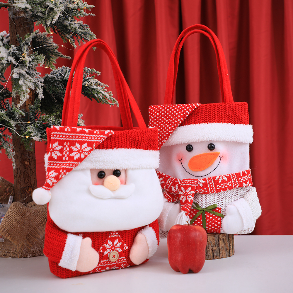 Custom Knitted Christmas Gift Bag3