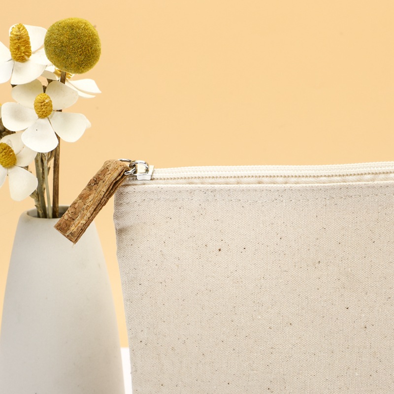 Eco-friendly Cork Canvas Zipper Pouch2