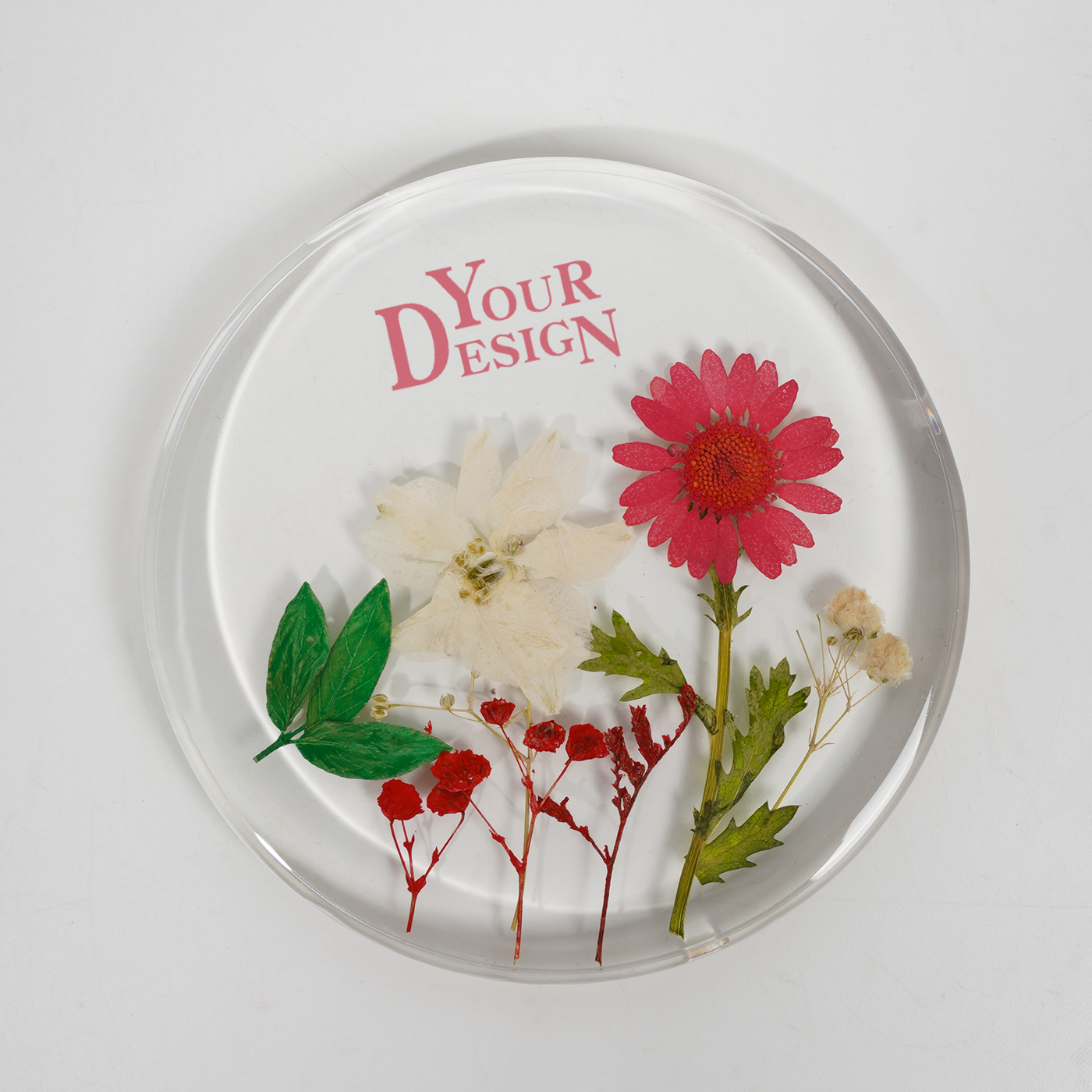 Natural Floral Resin Coaster3