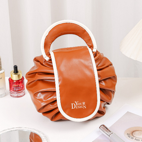 Drawstring Makeup Bag With Hand