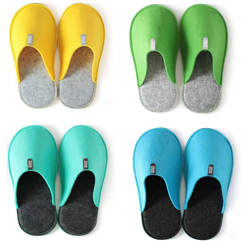 Custom Non-Slip Felt Slippers