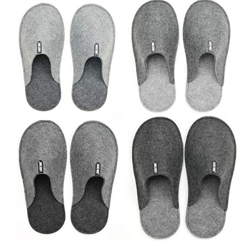 Custom Non-Slip Felt Slippers1