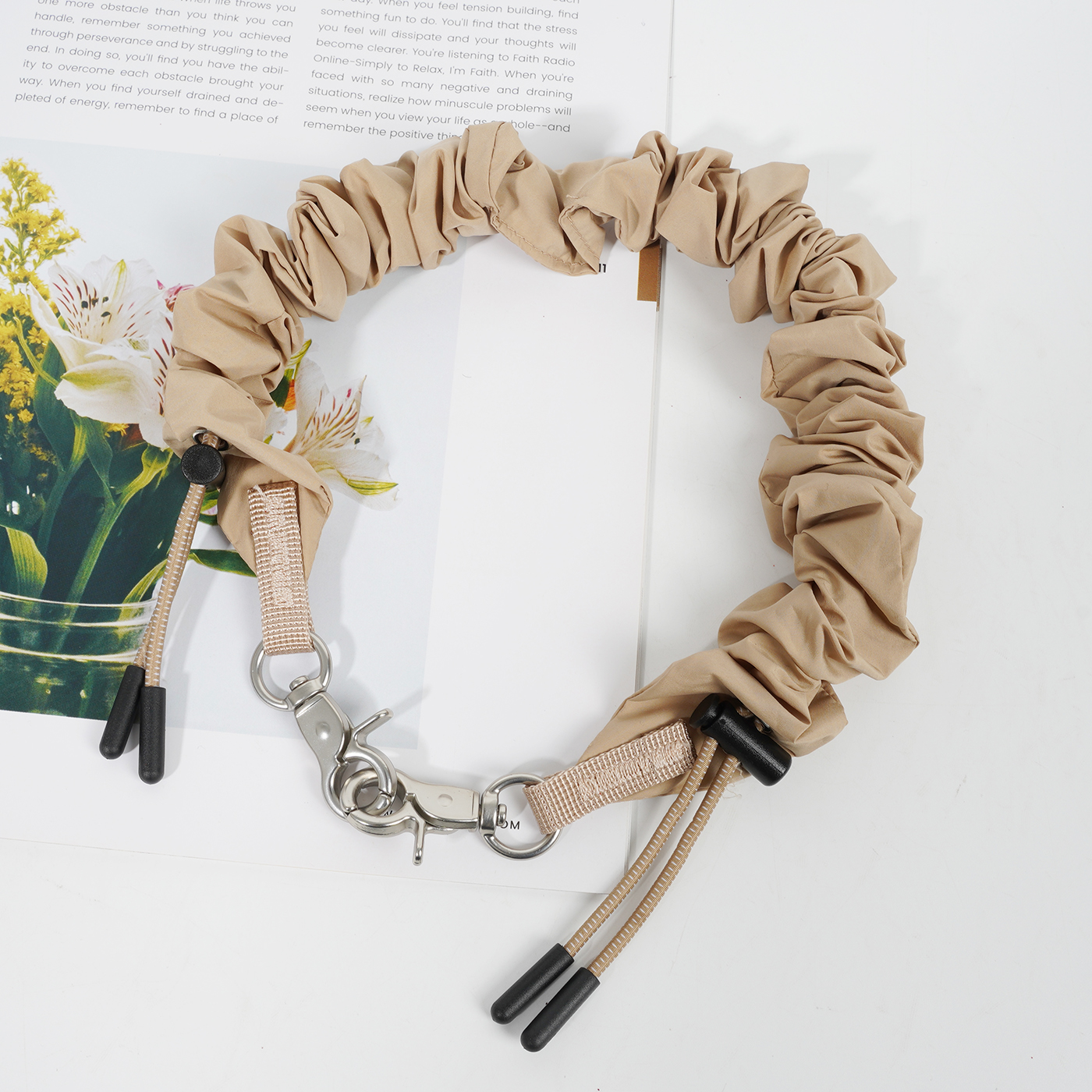 Scrunchie Keychain Wristlet Strap2