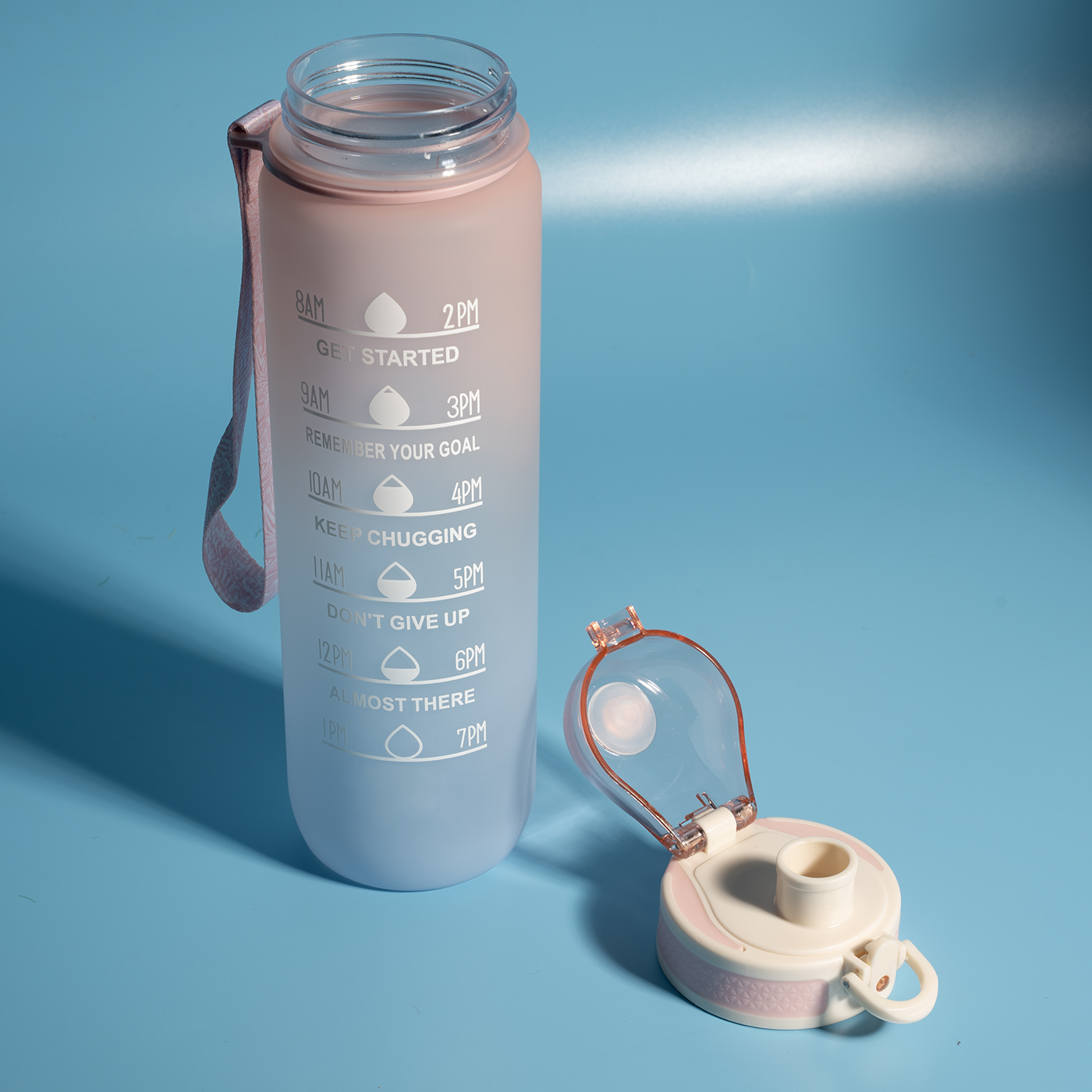 34 oz. Portable Water Bottle Time Scale1