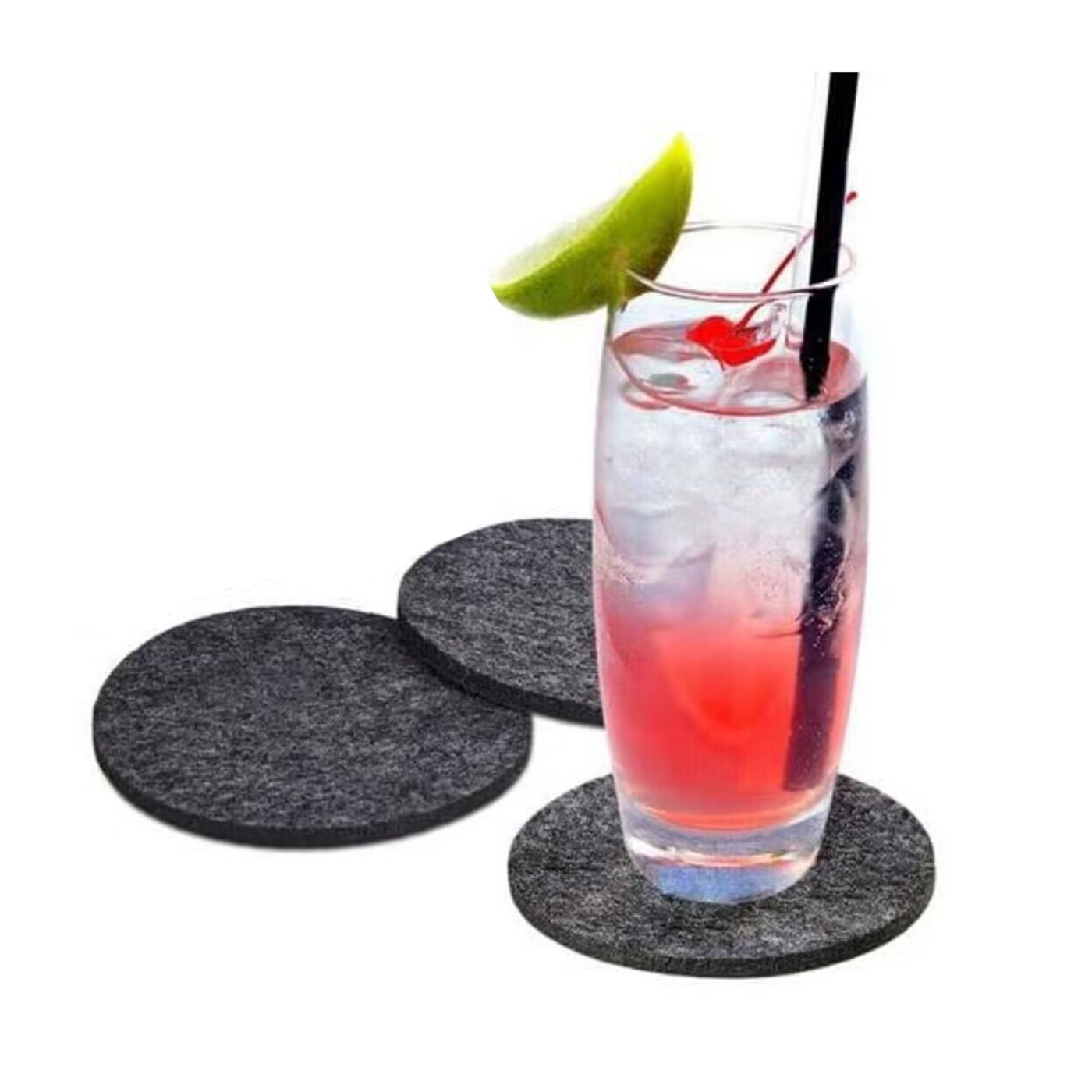 Personalized Round Felt Coaster2
