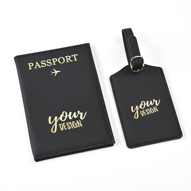 Passport Horder With Luggage Tag Set