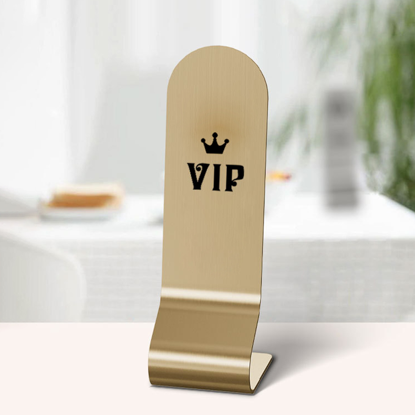 Stainless Steel Table Tent Sign1