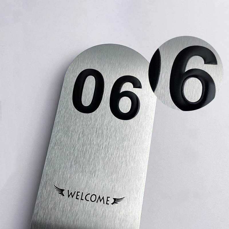 Stainless Steel Table Tent Sign2