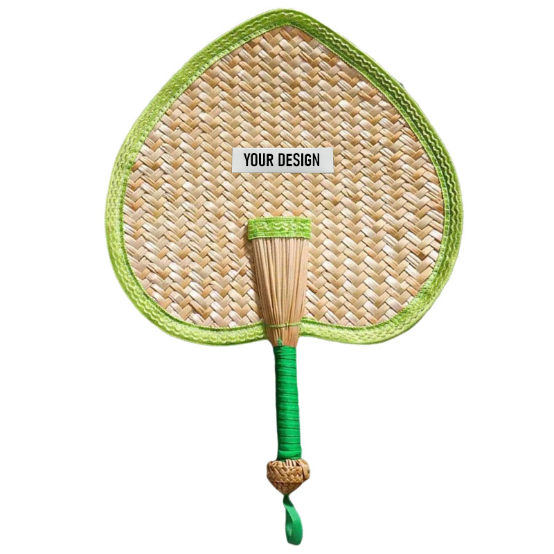 Summer Wheat Straw Woven Fan2