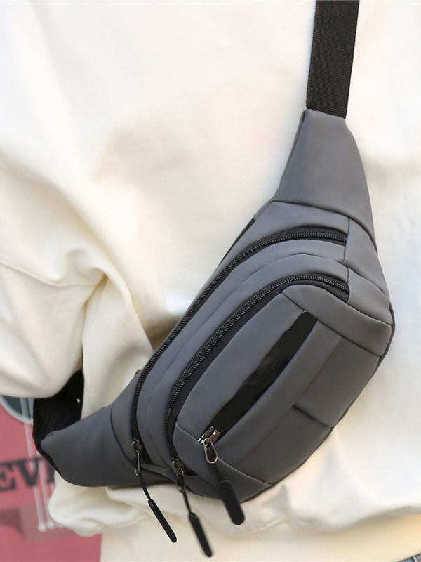 Multi-pocket PU Waist Bag1