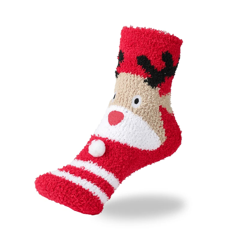 Reindeer Fuzzy Socks