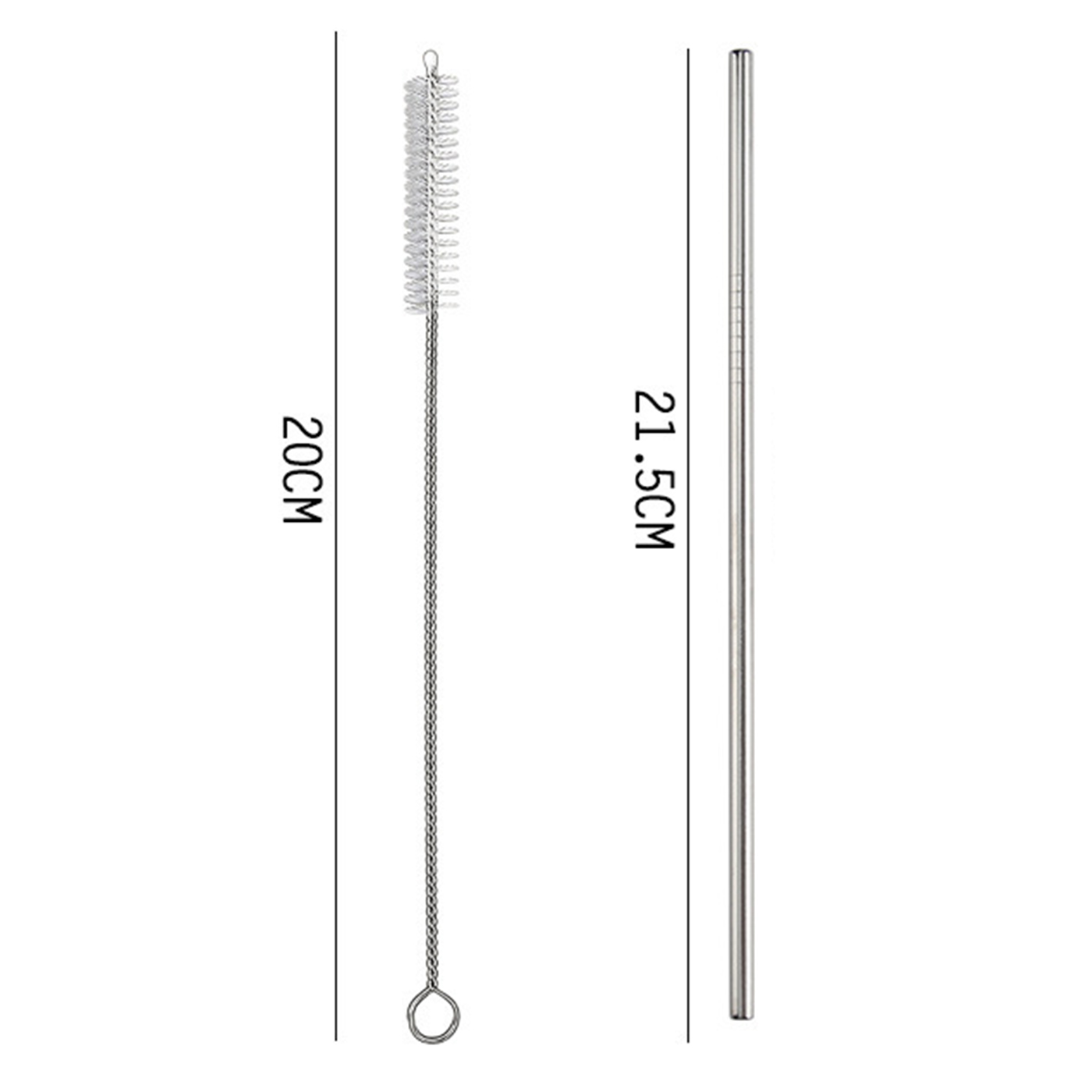Reusable Stainless Steel Straw Set1