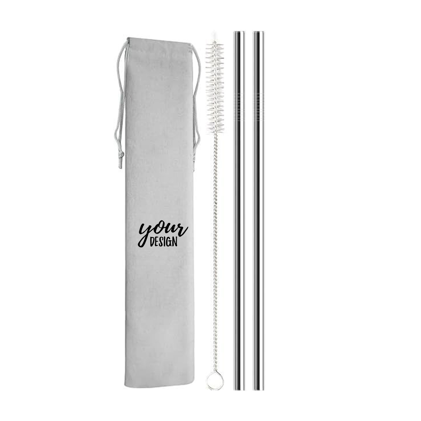 Reusable Stainless Steel Straw Set
