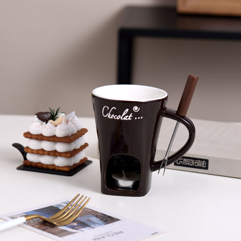 Chocolate Fondue Cup With Tealights2