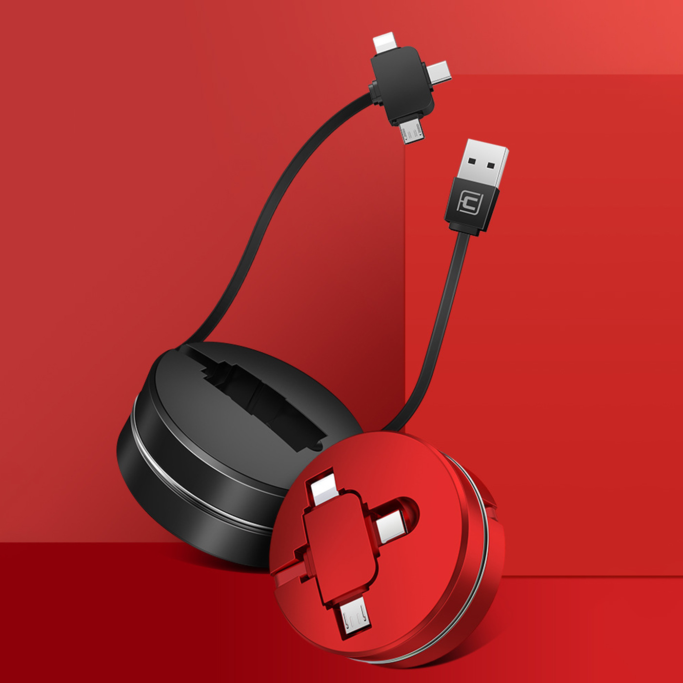 Multi USB Retractable Charging Cable3