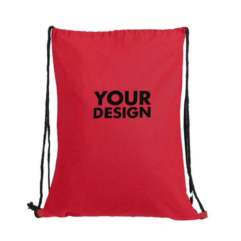 Custom Canvas Drawstring Backpack