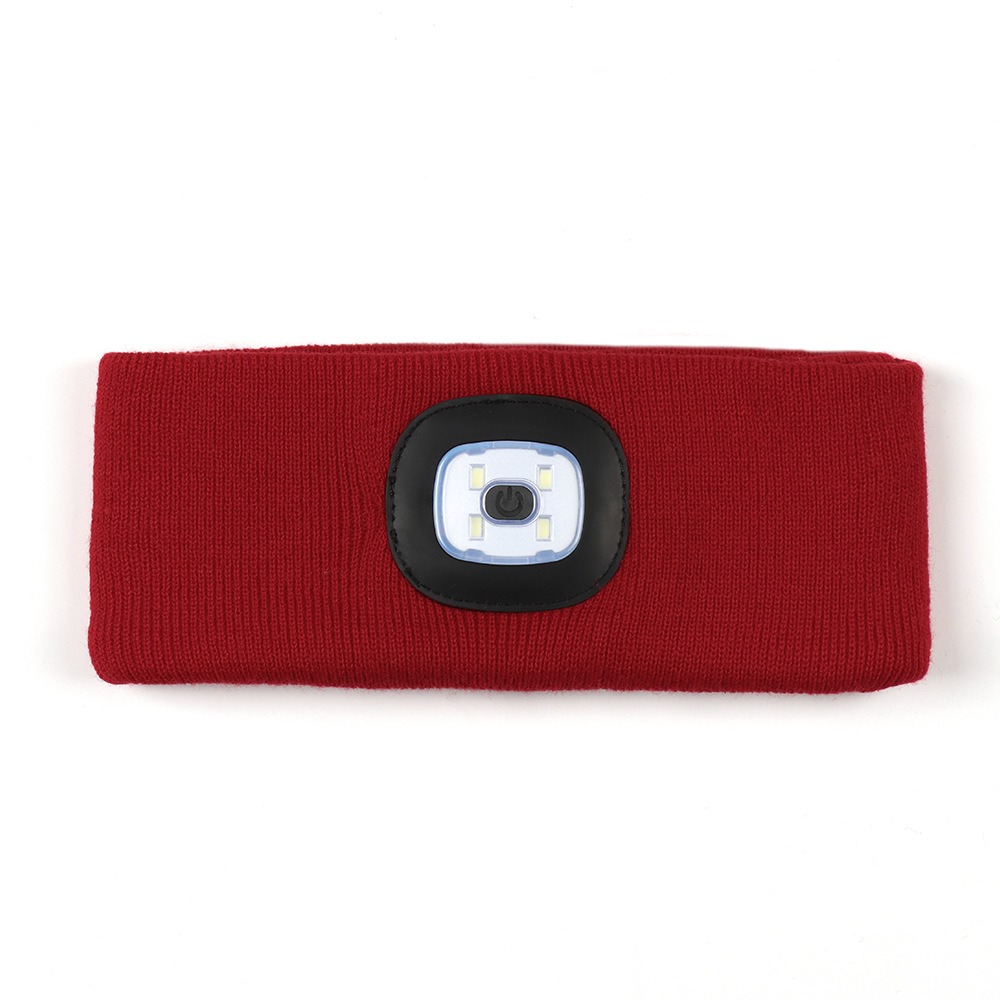 Knitting Rechargeable Headband Light1