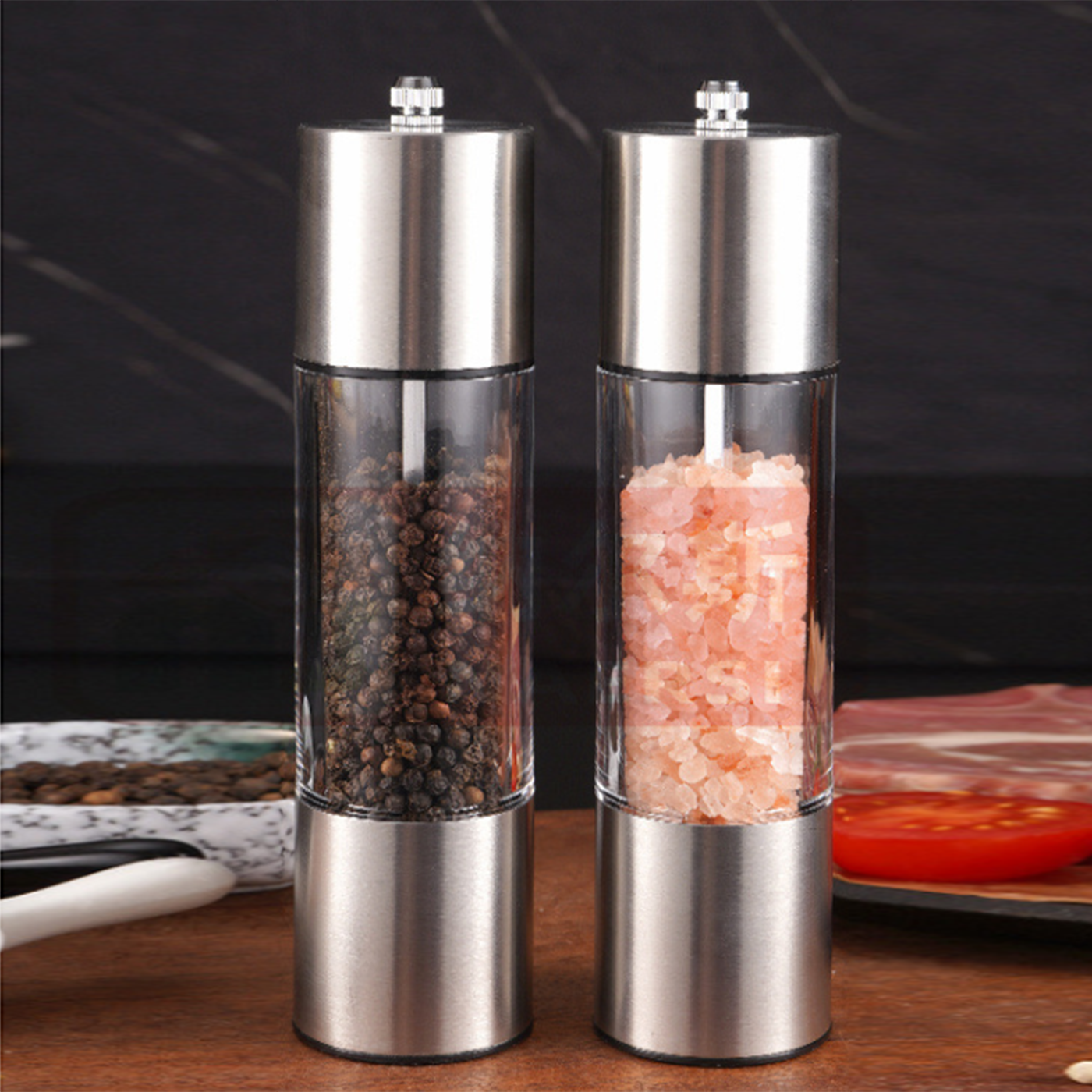 Stainless Steel Pepper Mill1