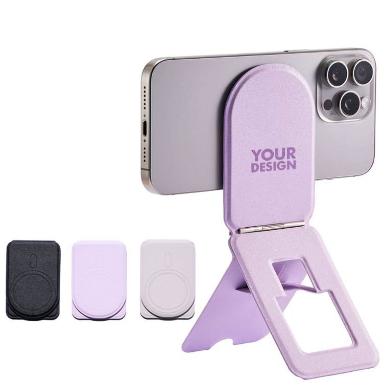 Magnetic Leather Holder Stand Phone Tripod