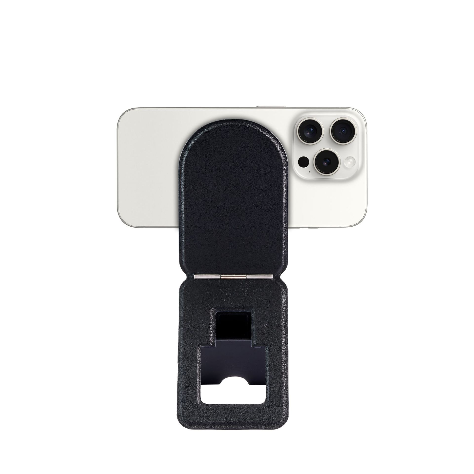 Magnetic Leather Holder Stand Phone Tripod2