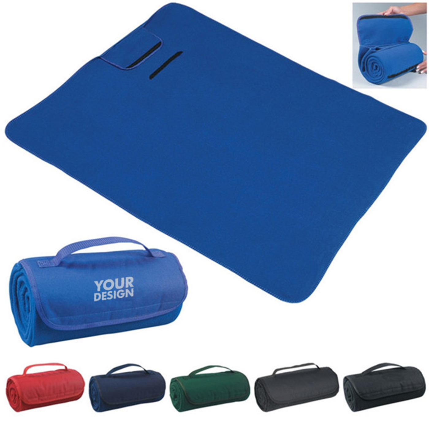 Roll-up Custom Picnic Blanket
