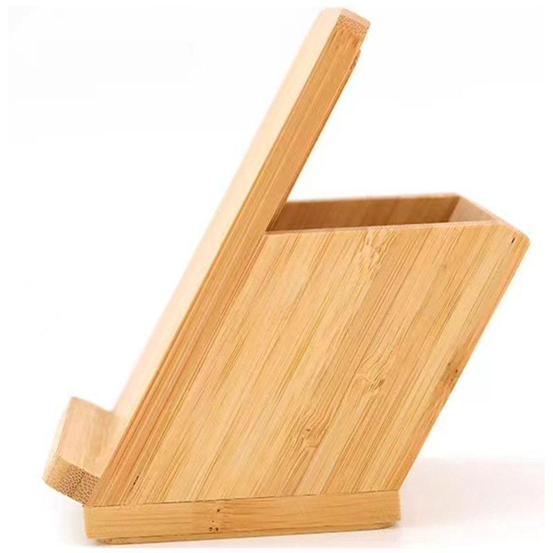 Eco-friendly Bamboo Pen Holder With Wireless Charger1