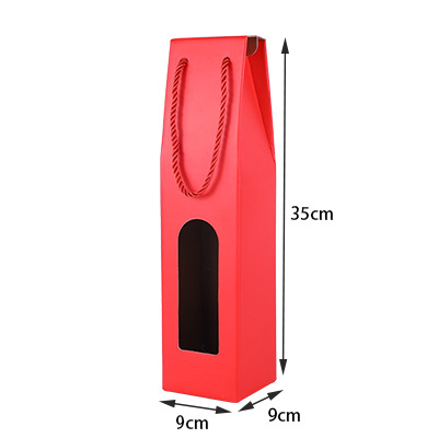 Wine Bottle Packaging Bag With Window2