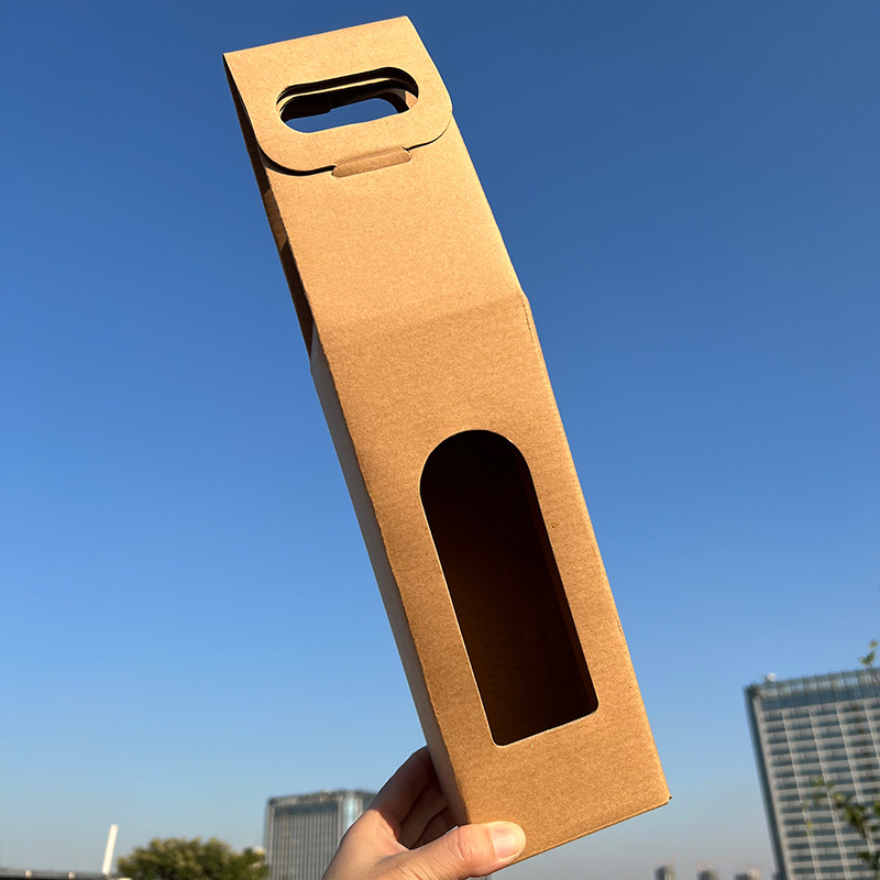 Wine Bottle Packaging Bag With Window1