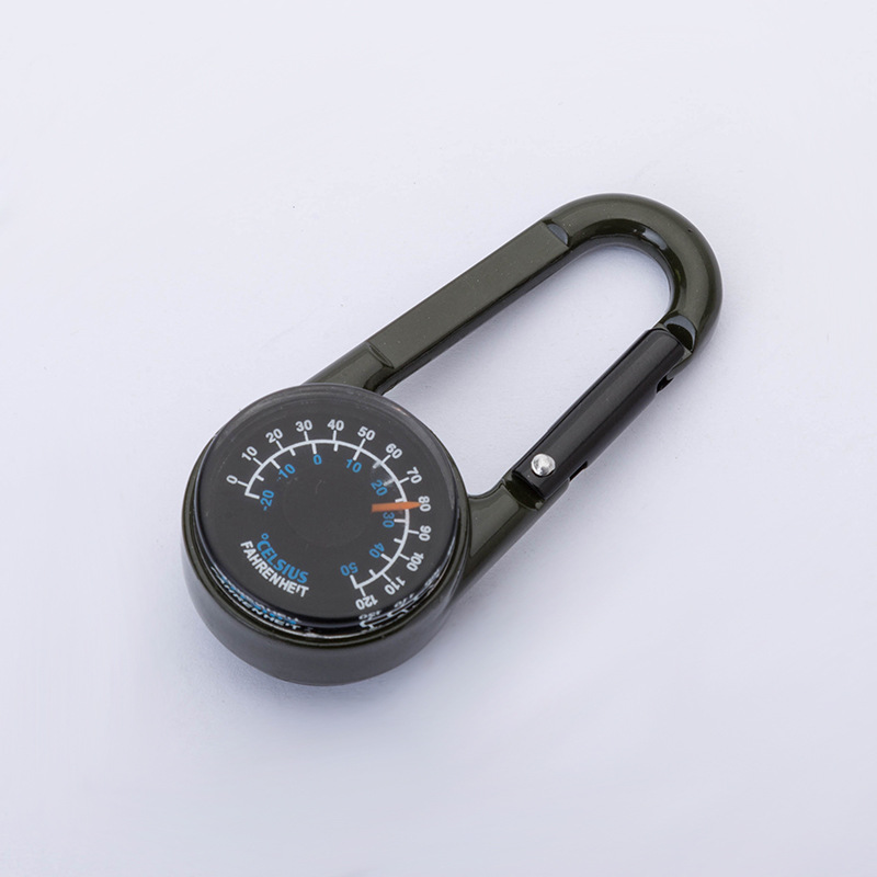 Zinc Alloy Carabiner Compass1