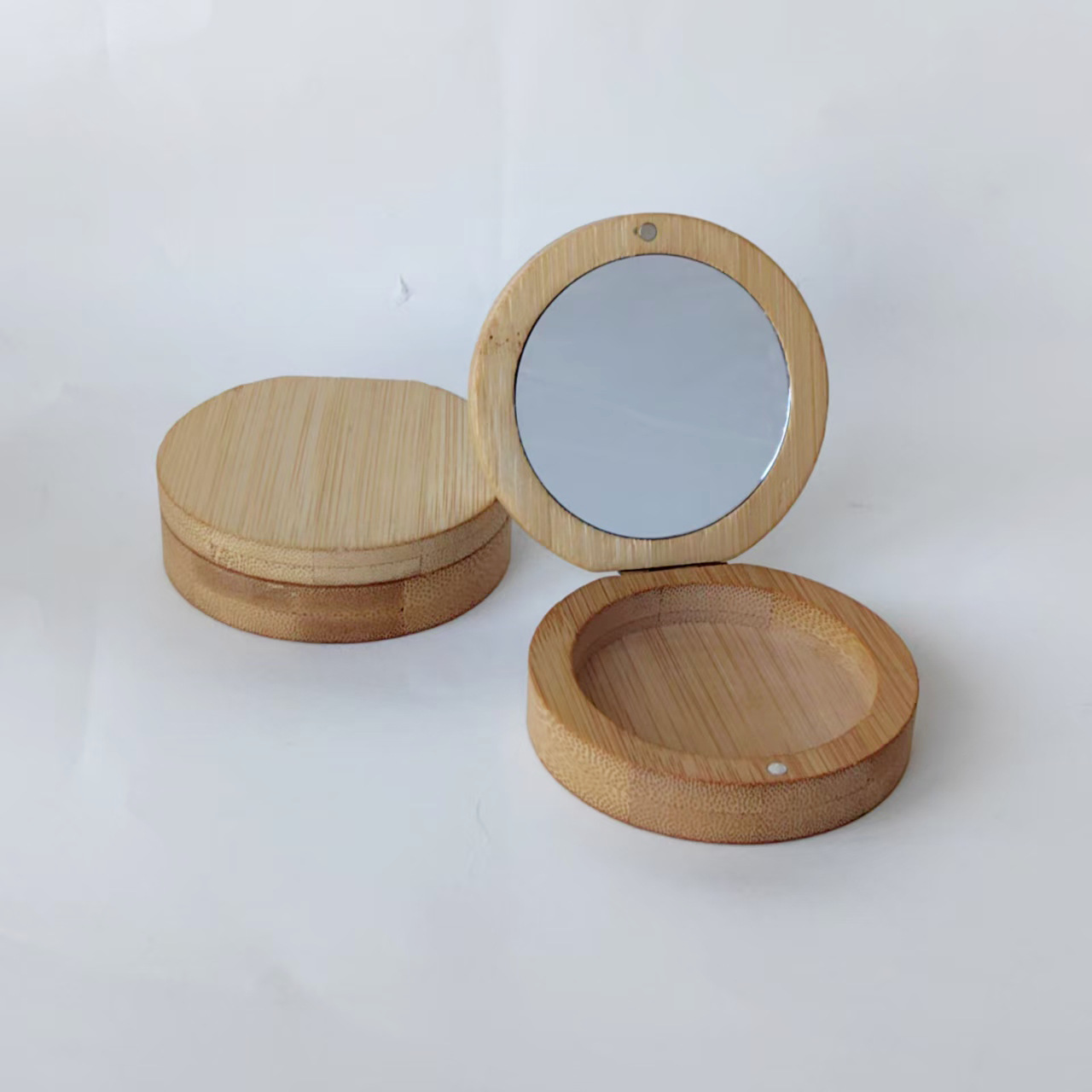 Bamboo Travel Jewelry Box With Mirror1