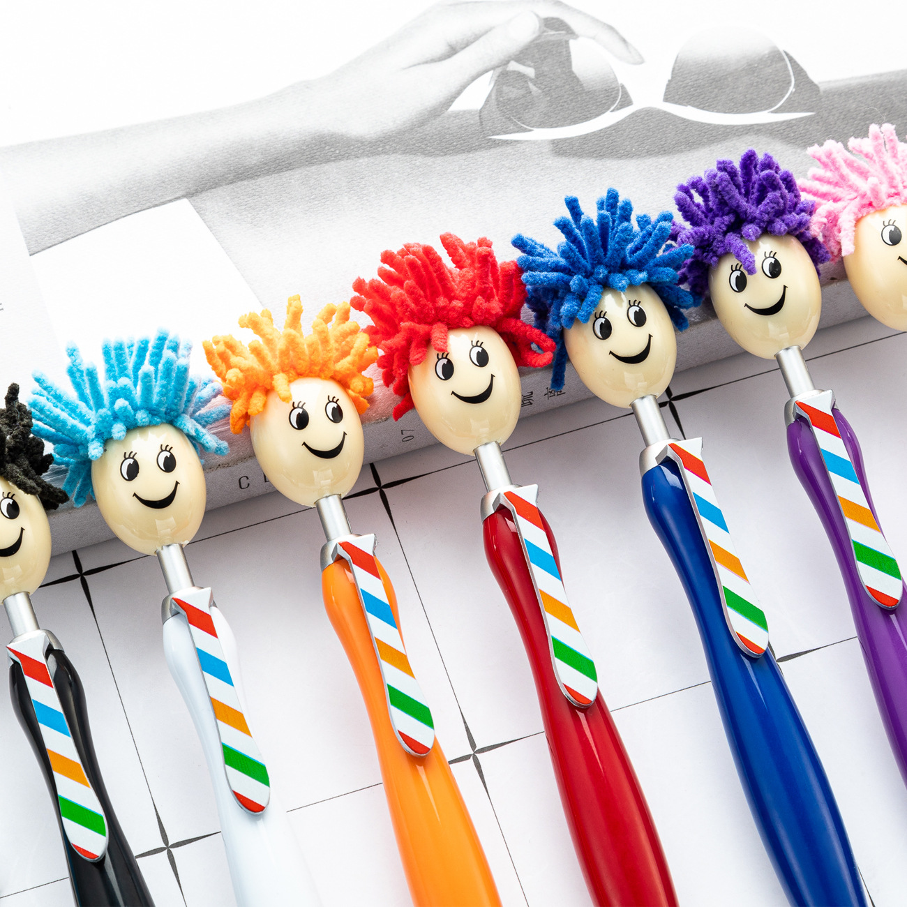 Promotional Mop Head Stylus Ballpoint Pen3