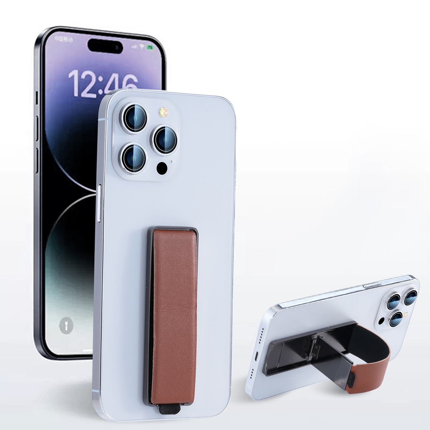 Phone Grip With Foldable Kickstand