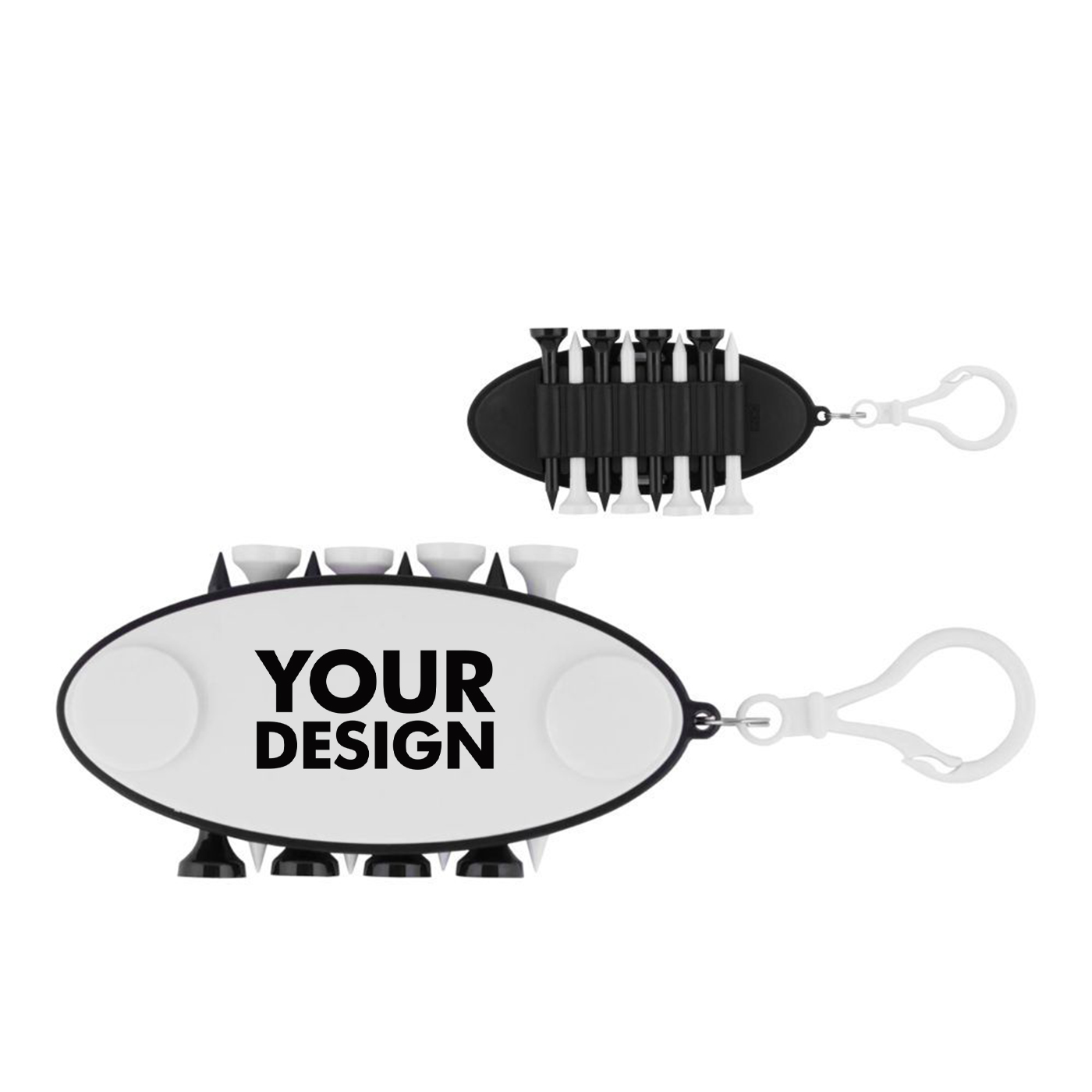 Golf Tee Set Key Ring