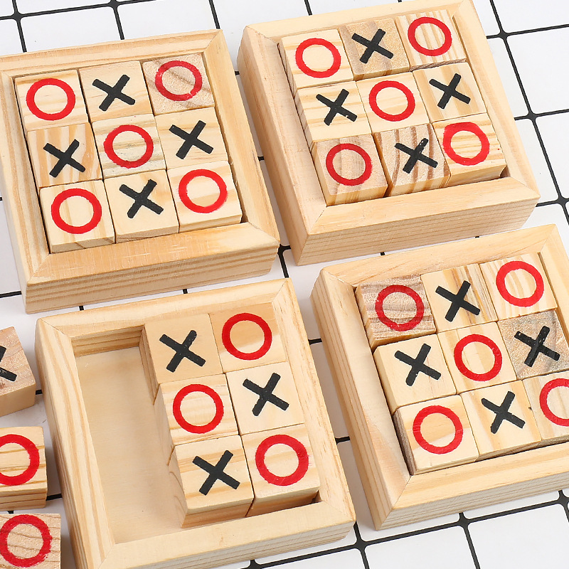 Wooden Tic-Tac-Toe Game2