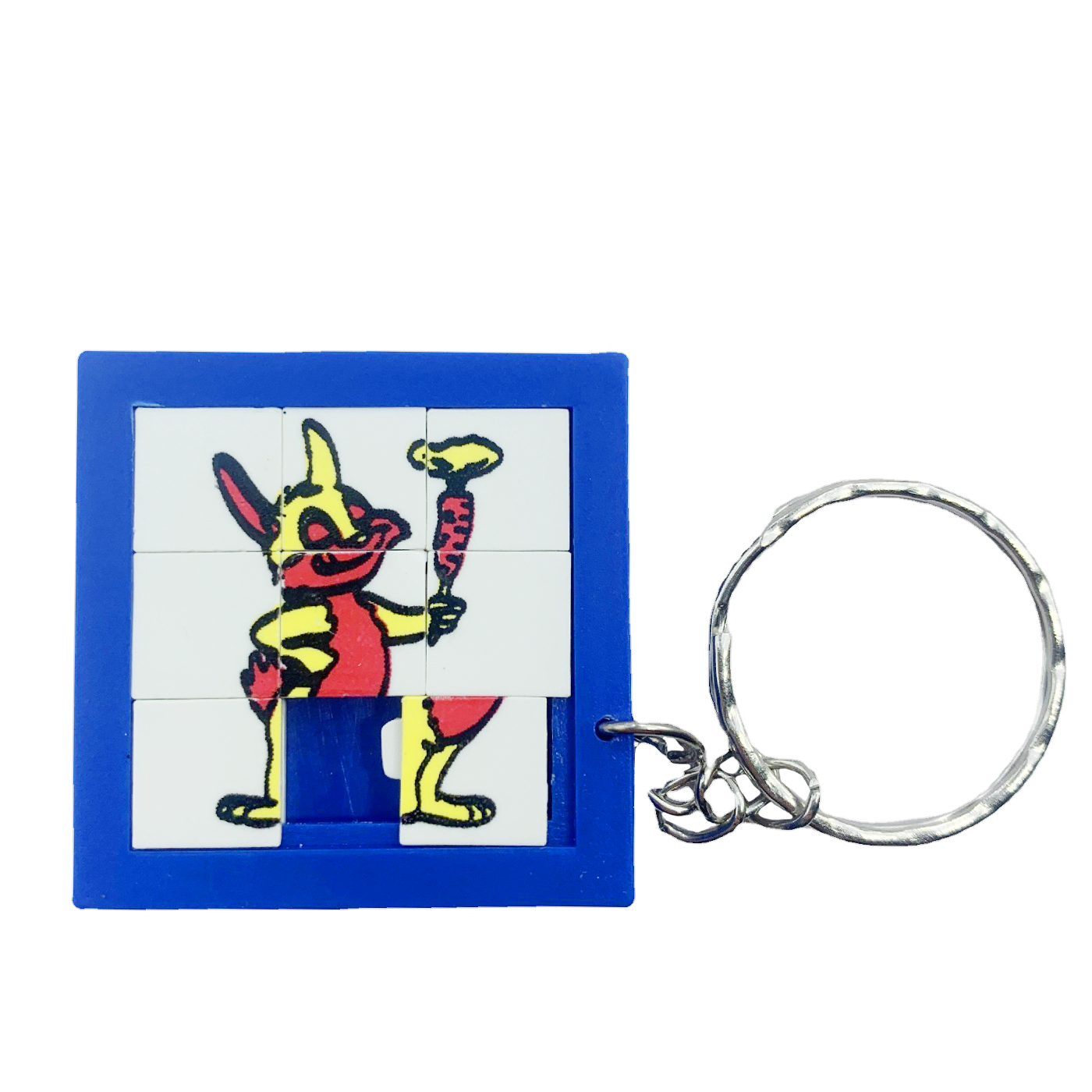Custom Plastic Slide-Puzzle Key Chain1