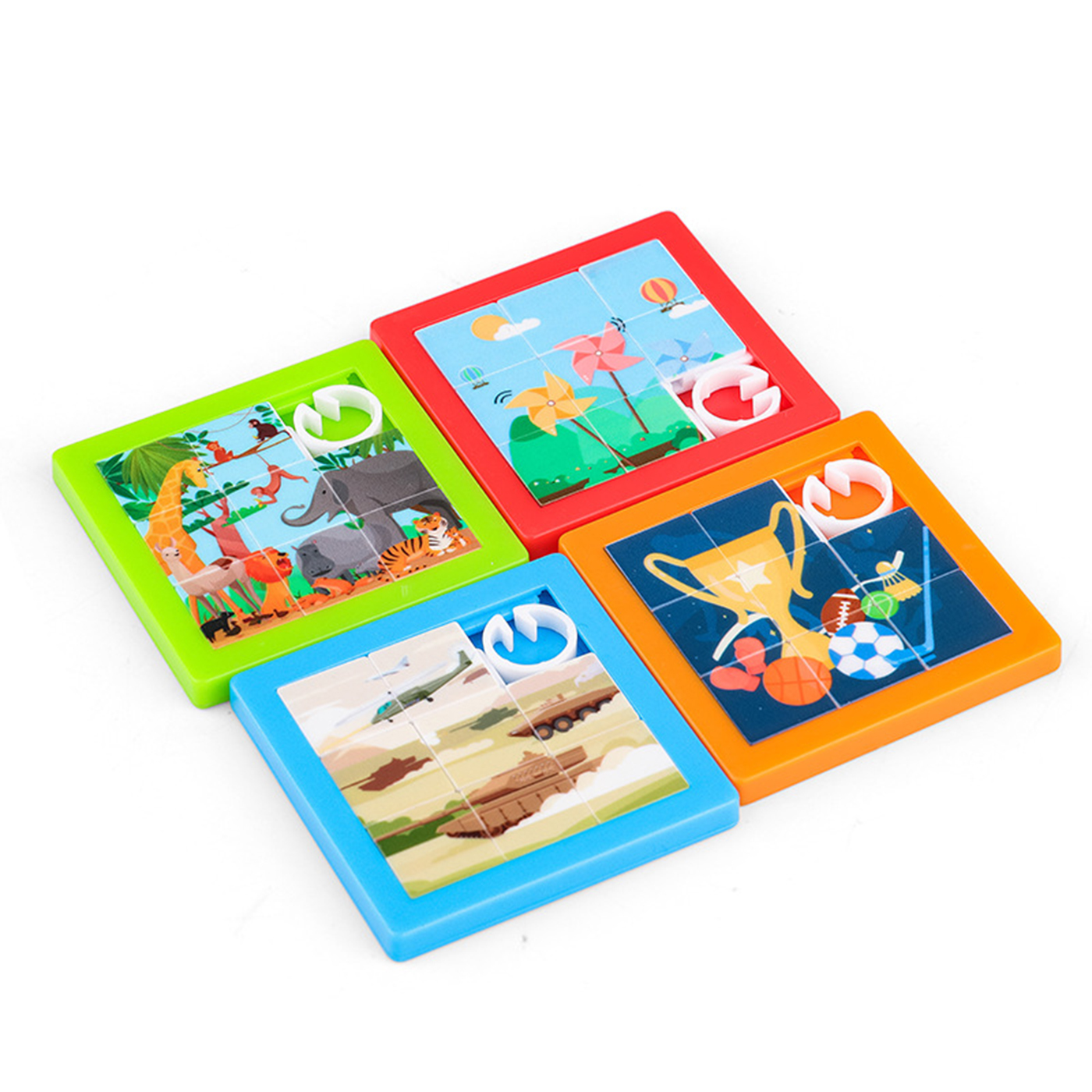 Custom Plastic Slide-Puzzle Key Chain