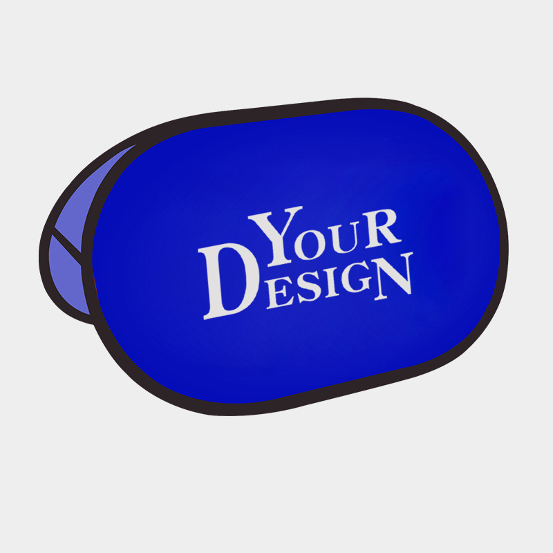 Large Bean Shaped Pop-up Banner1