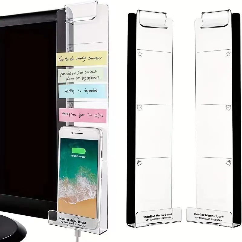 Clear Acrylic Computer Message Board
