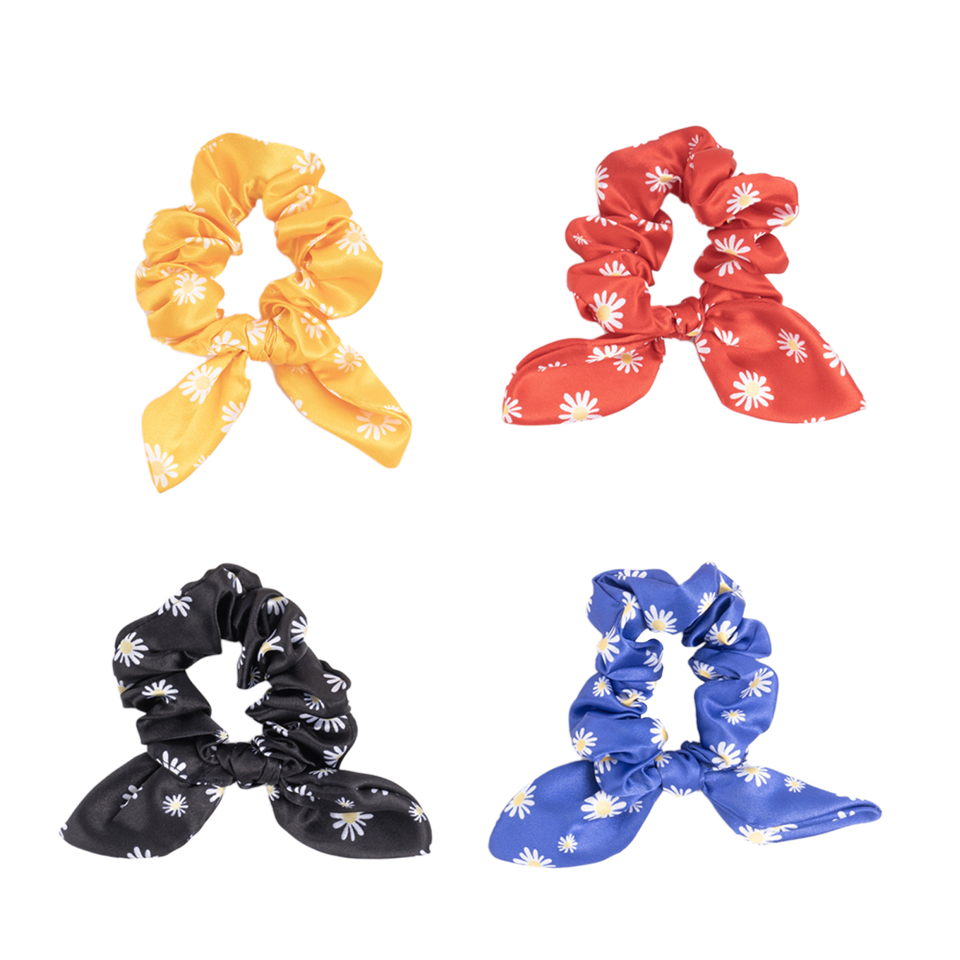 Satin Bow Hair Scrunchie2
