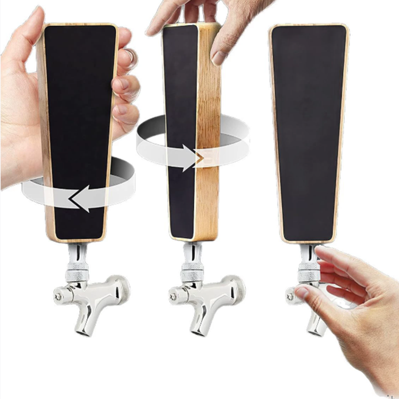 Wood Chalkboard Beer Tap Handles2
