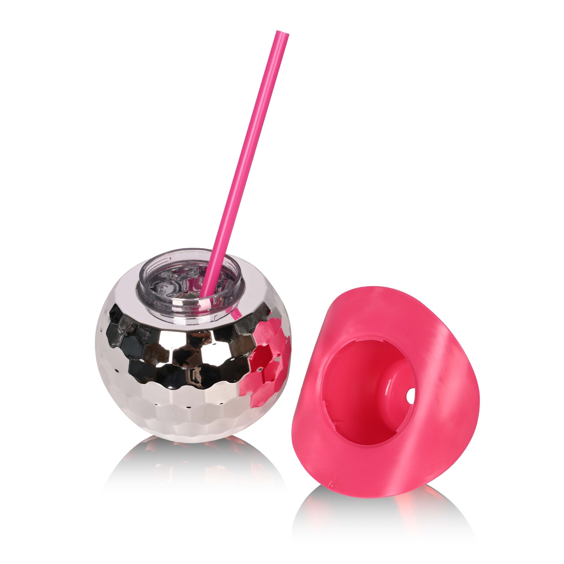 Disco Ball Tumbler With Straws1