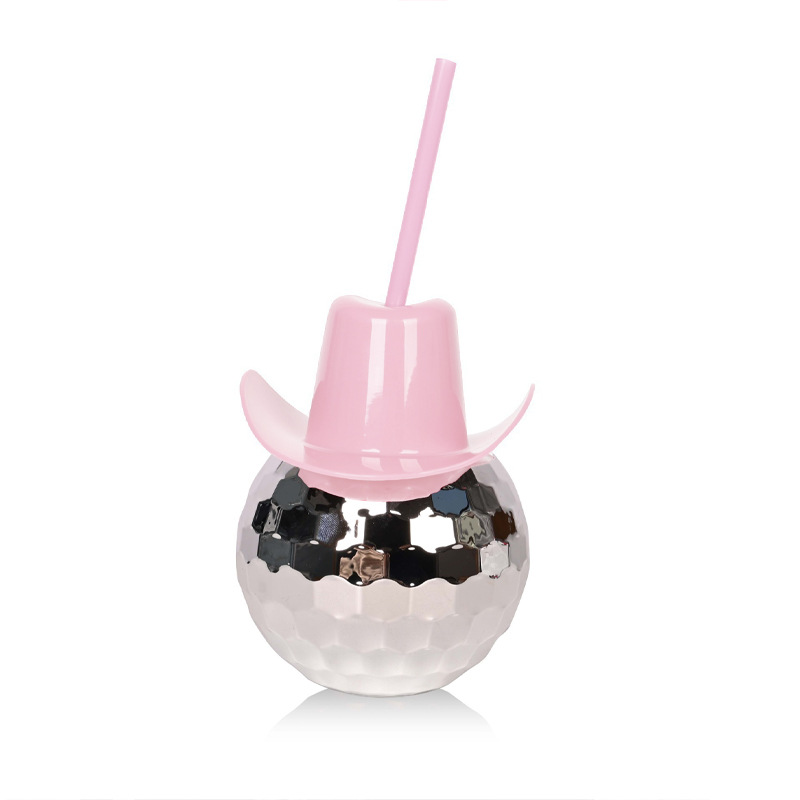 Disco Ball Tumbler With Straws2