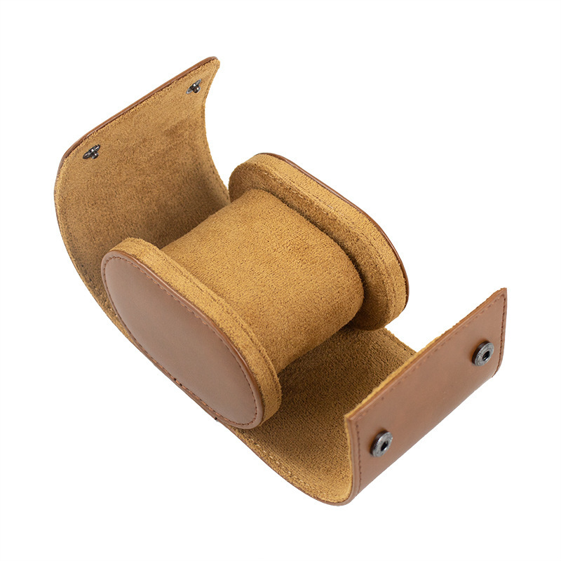 Single Portable Leather Watch Travel Box1