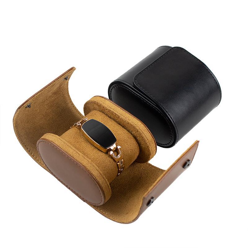 Single Portable Leather Watch Travel Box2