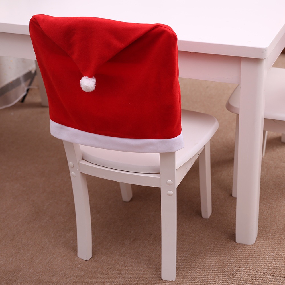 Personalized Santa Hat Chair Cover2