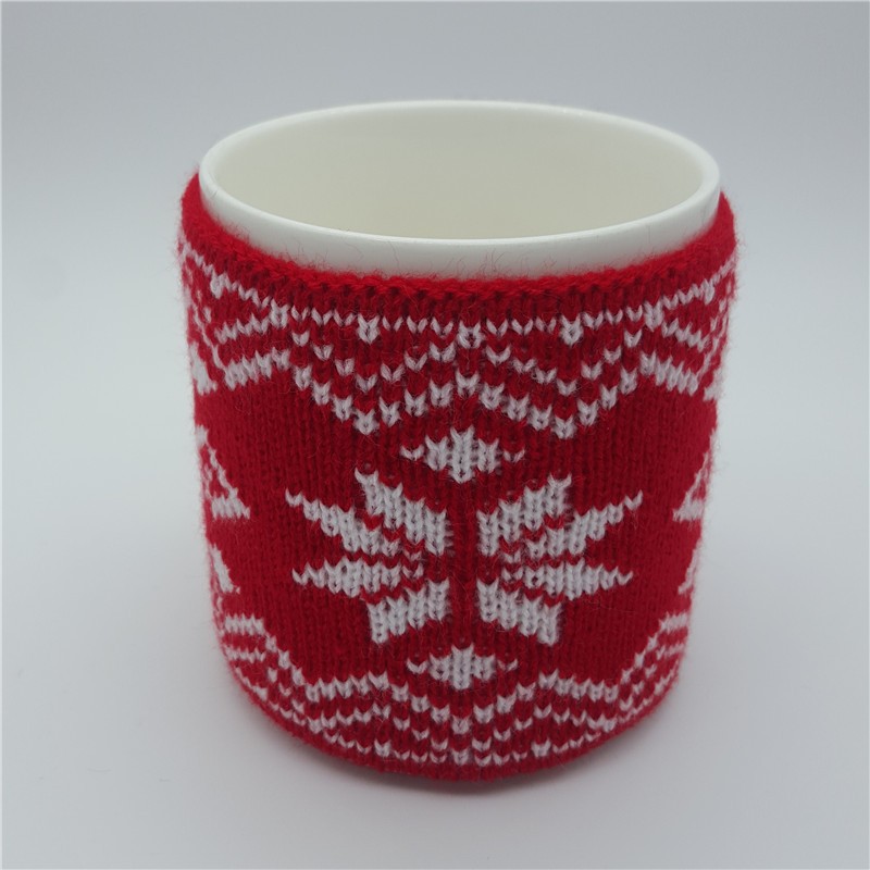 Christmas Mug Knitted Cup Sleeve1